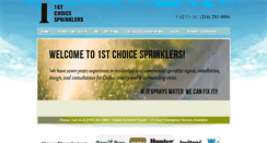 Desktop Screenshot of 1stchoicesprinklers.net